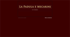 Desktop Screenshot of lapadulaemecarini.com