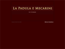 Tablet Screenshot of lapadulaemecarini.com